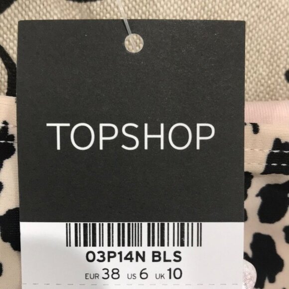 Topshop Leopard Side Tie Bikini Bottoms - Picture 7 of 10